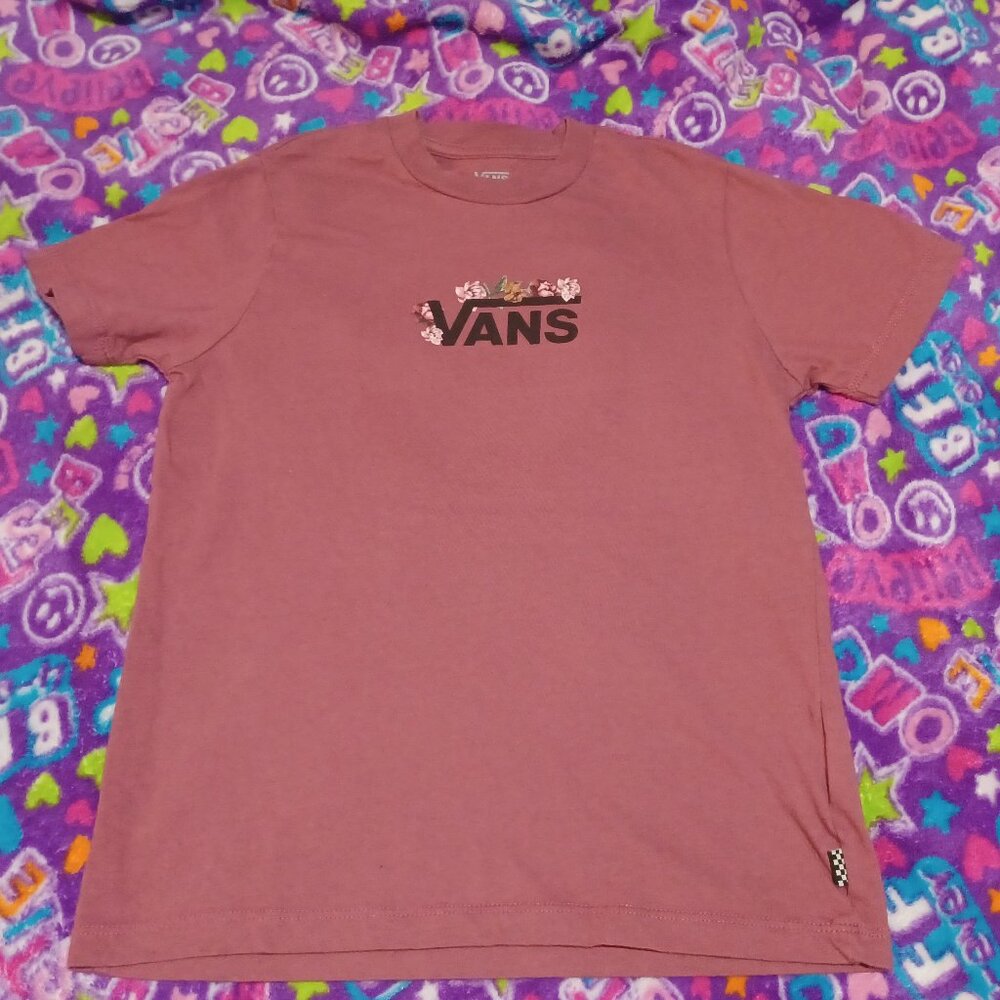 Girl's  Vans Floral Tee- Size Small
